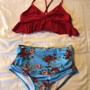 High waisted bikini
